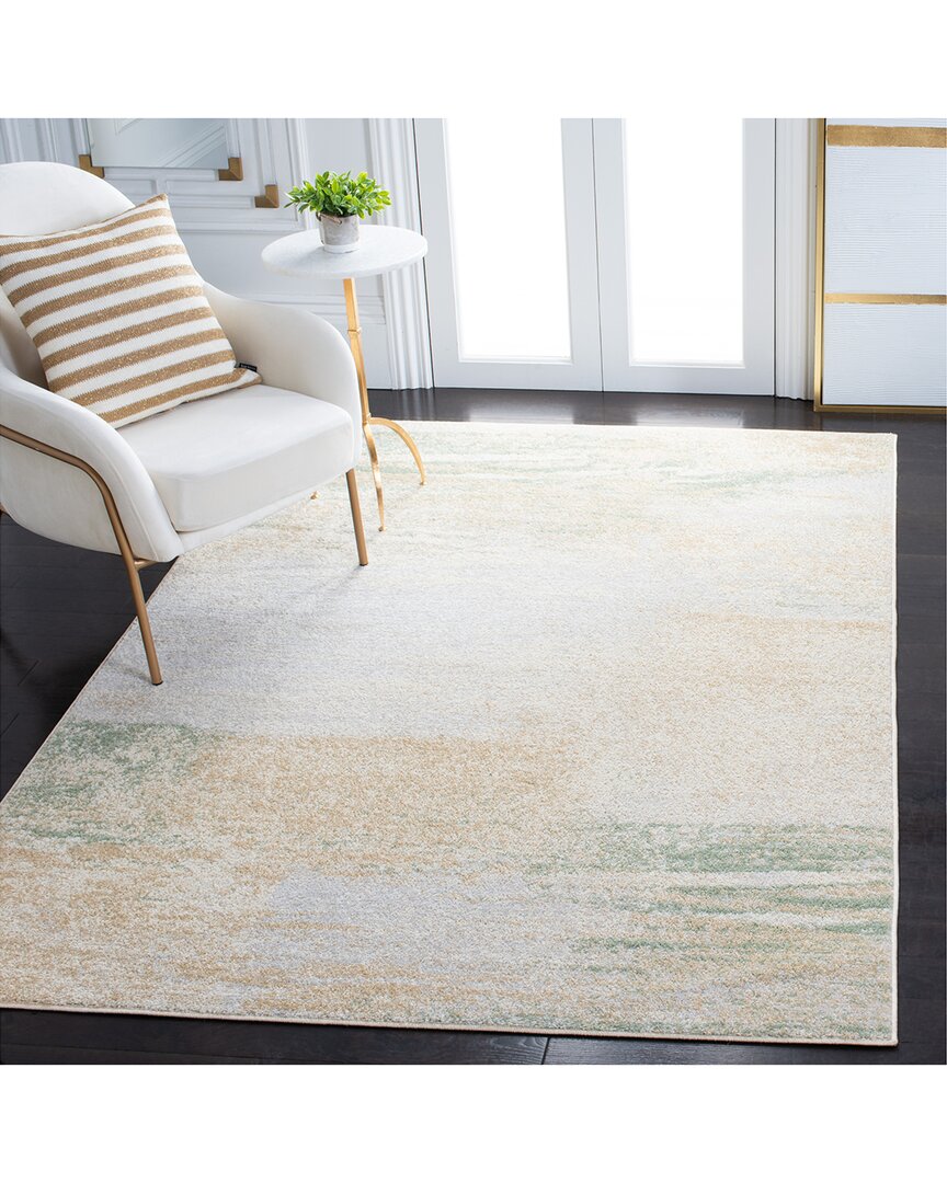 Safavieh Adirondack Claybourne Power Loomed Rug Ivory / Gol In Neutral