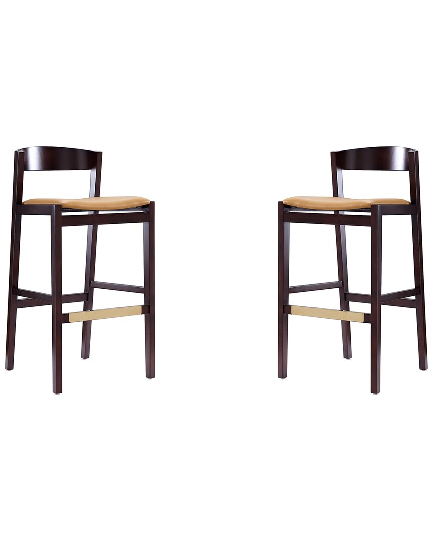 MANHATTAN COMFORT MANHATTAN COMFORT SET OF 2 KLISMOS BAR STOOLS