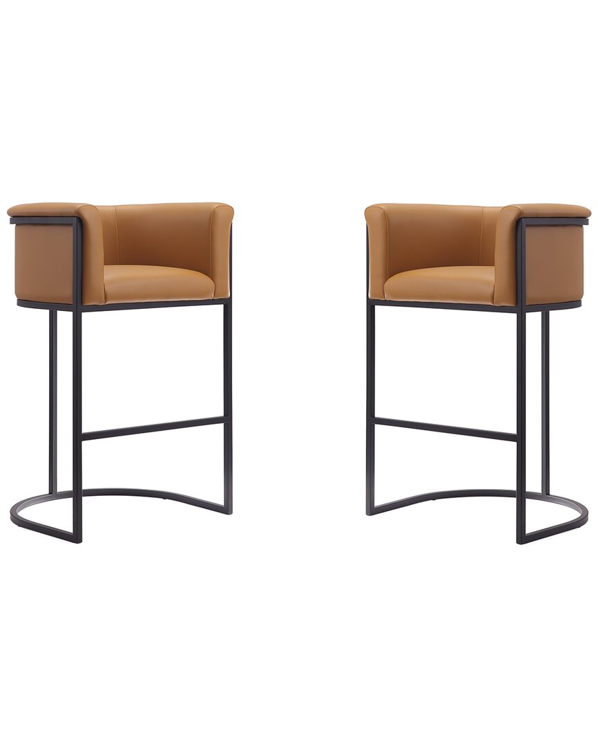 Manhattan Comfort Set Of 2 Cosmopolitan Bar Stools