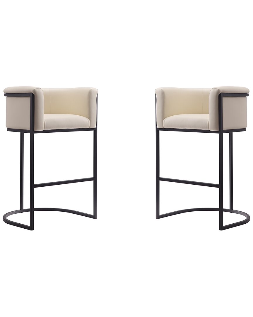 MANHATTAN COMFORT MANHATTAN COMFORT SET OF 2 COSMOPOLITAN BAR STOOLS