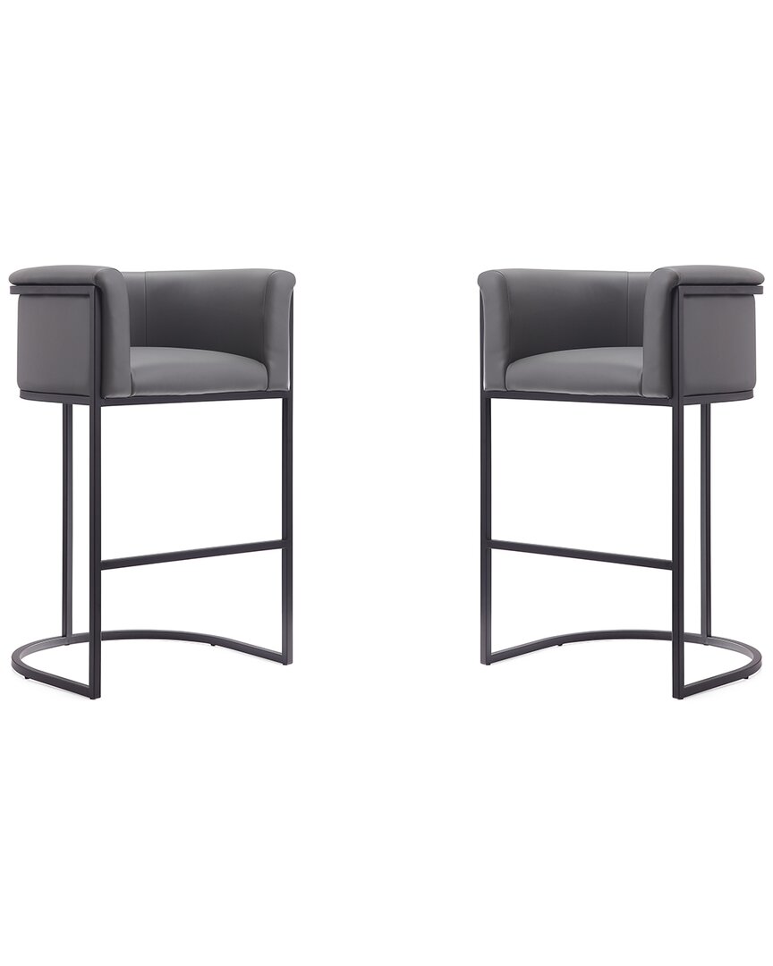 Manhattan Comfort Set Of 2 Cosmopolitan Counter Stools