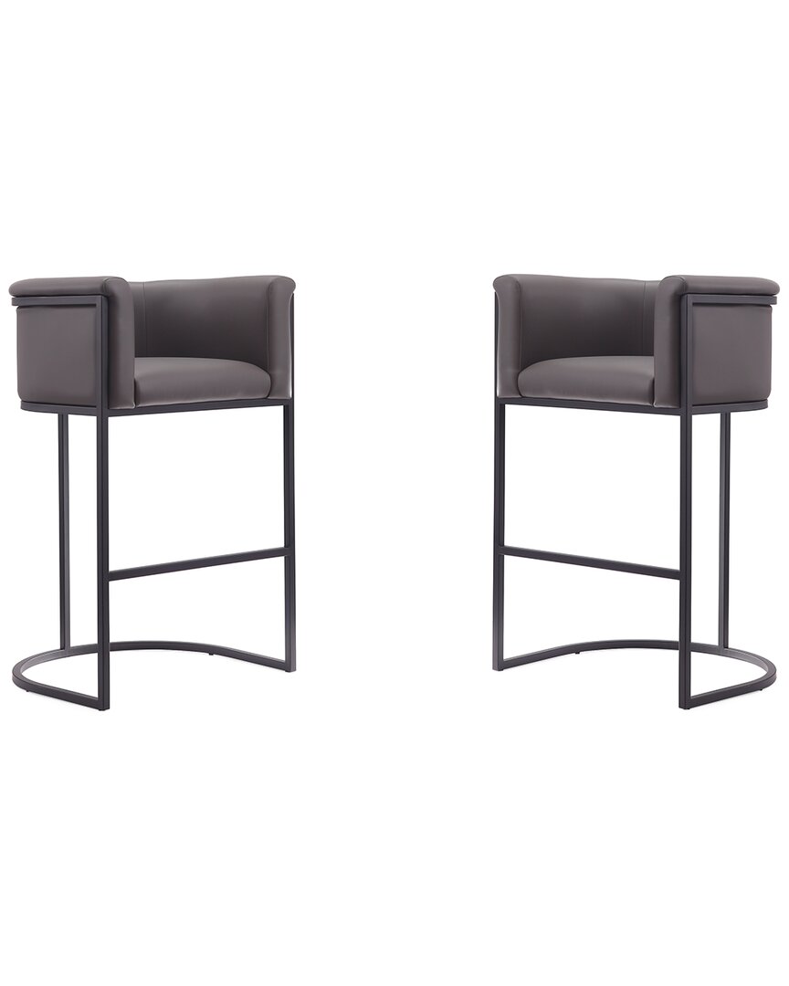 Manhattan Comfort Set Of 2 Cosmopolitan Counter Stools