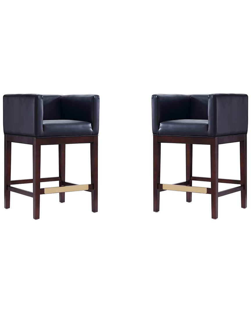 Shop Manhattan Comfort Set Of 2 Kingsley Counter Stools