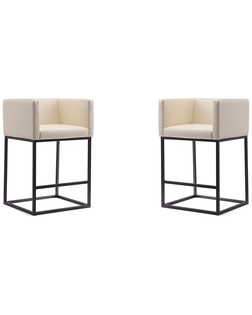 Manhattan Comfort Set Of 2 Embassy Counter Stools
