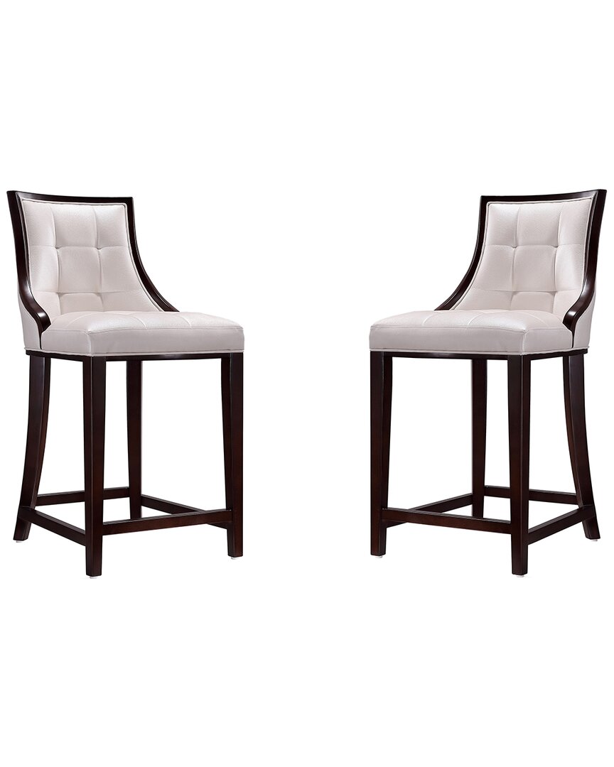 Manhattan Comfort Set Of 2 Fifth Avenue Counter Stools