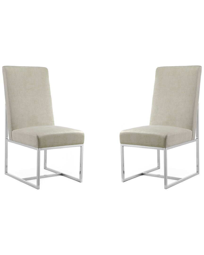 Manhattan Comfort Set Of 2 Element Dining Chairs