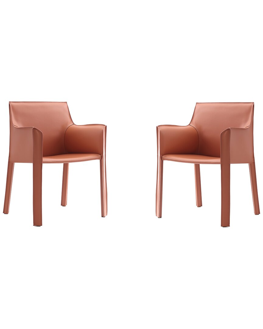 Manhattan Comfort Set Of 2 Vogue Dining Chairs