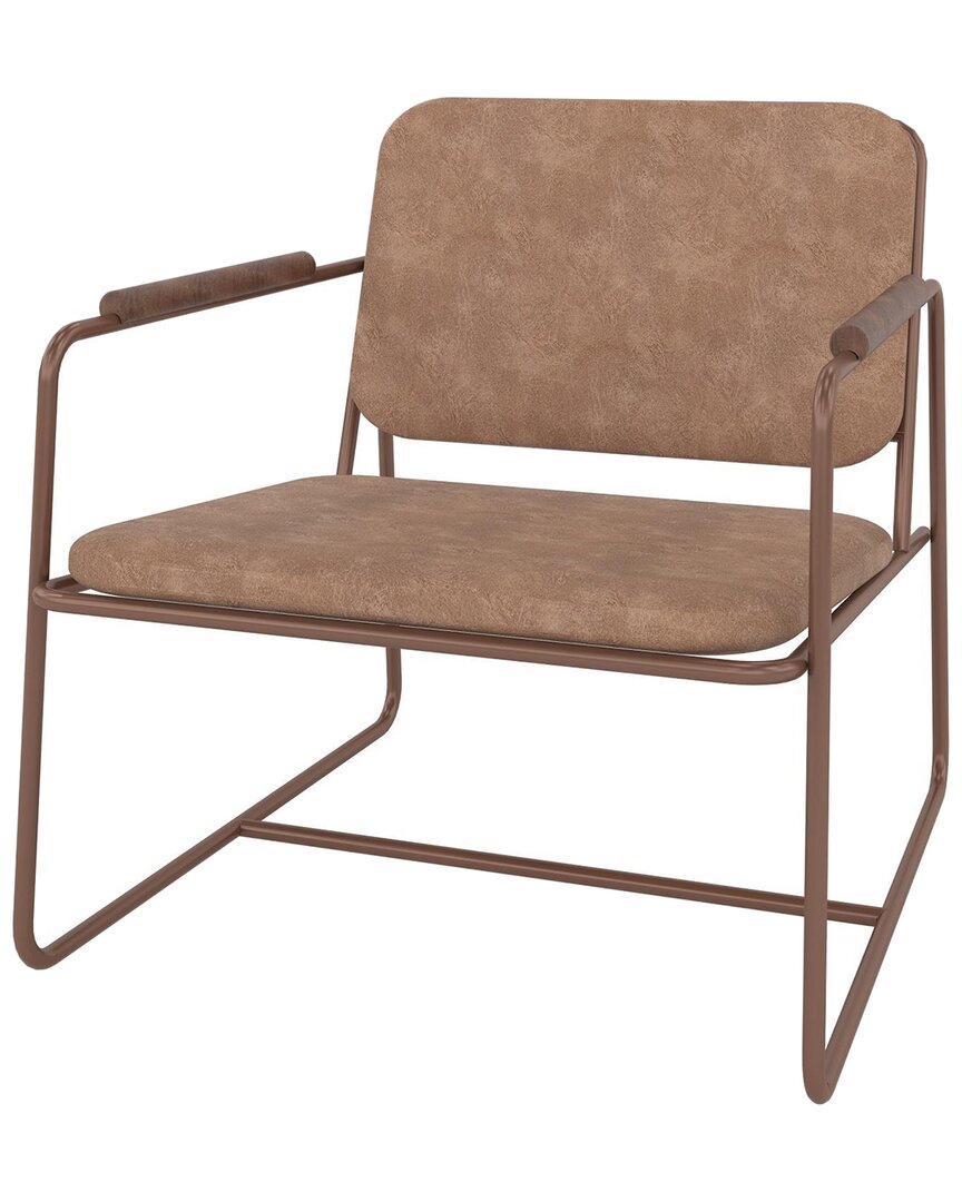 Manhattan Comfort Whythe Low Accent Chair 2.0 In Neutral