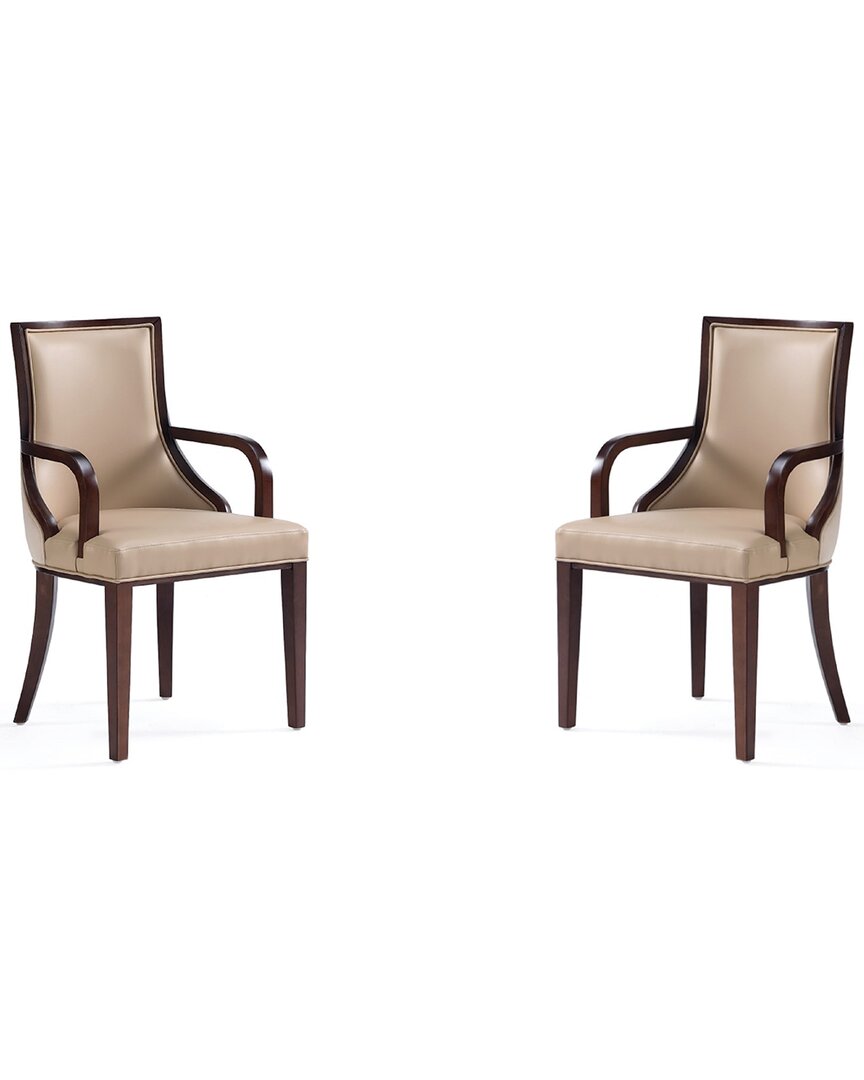 Manhattan Comfort Set Of 2 Grand Dining Armchairs