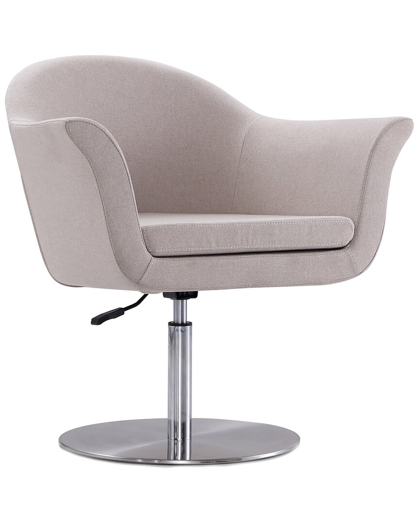Manhattan Comfort Set Of 2 Voyager Swivel Adjustable Accent Chairs