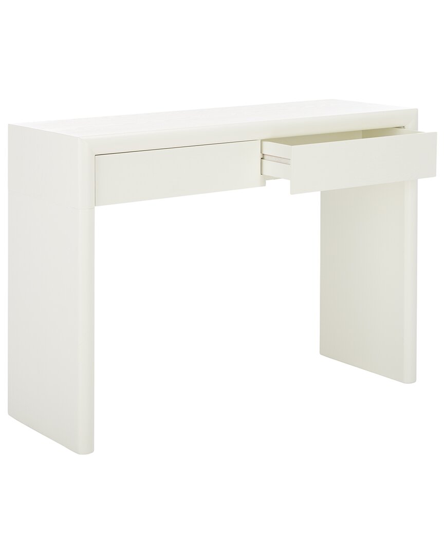 Safavieh Rune Console Table With Drawers In White