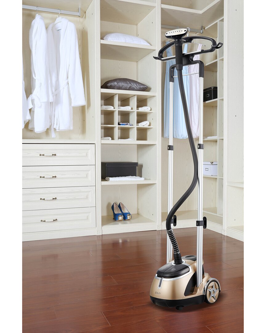 Salav Professional Garment Steamer With Steam Plate And Foot Pedal Power Control In Gold
