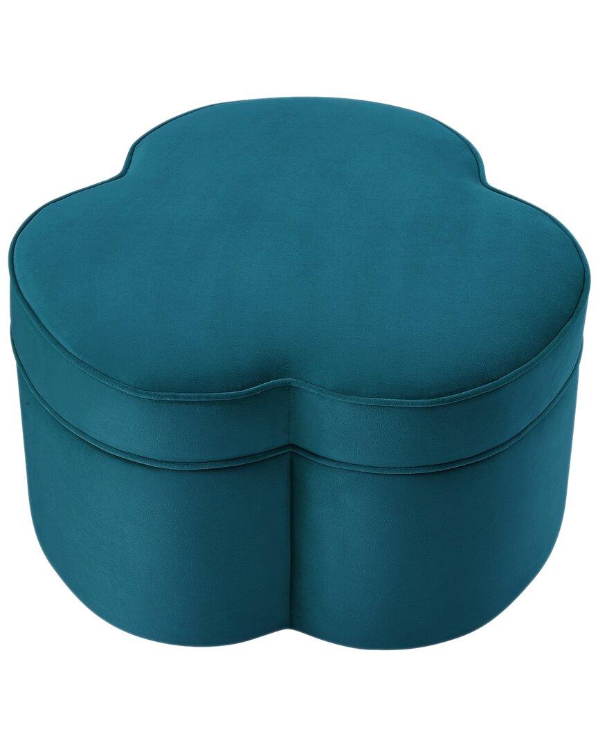 Shop Shabby Chic Akeem Cocktail Ottoman In Teal