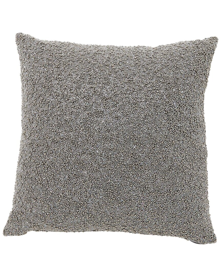 Shop Global Views Multi Beaded Pillow In Blue