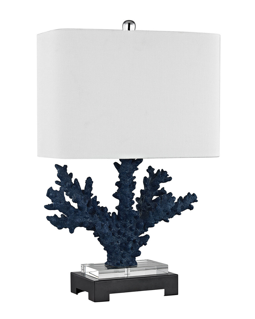 Artistic Home & Lighting Cape Sable 26in Table Lamp In Blue