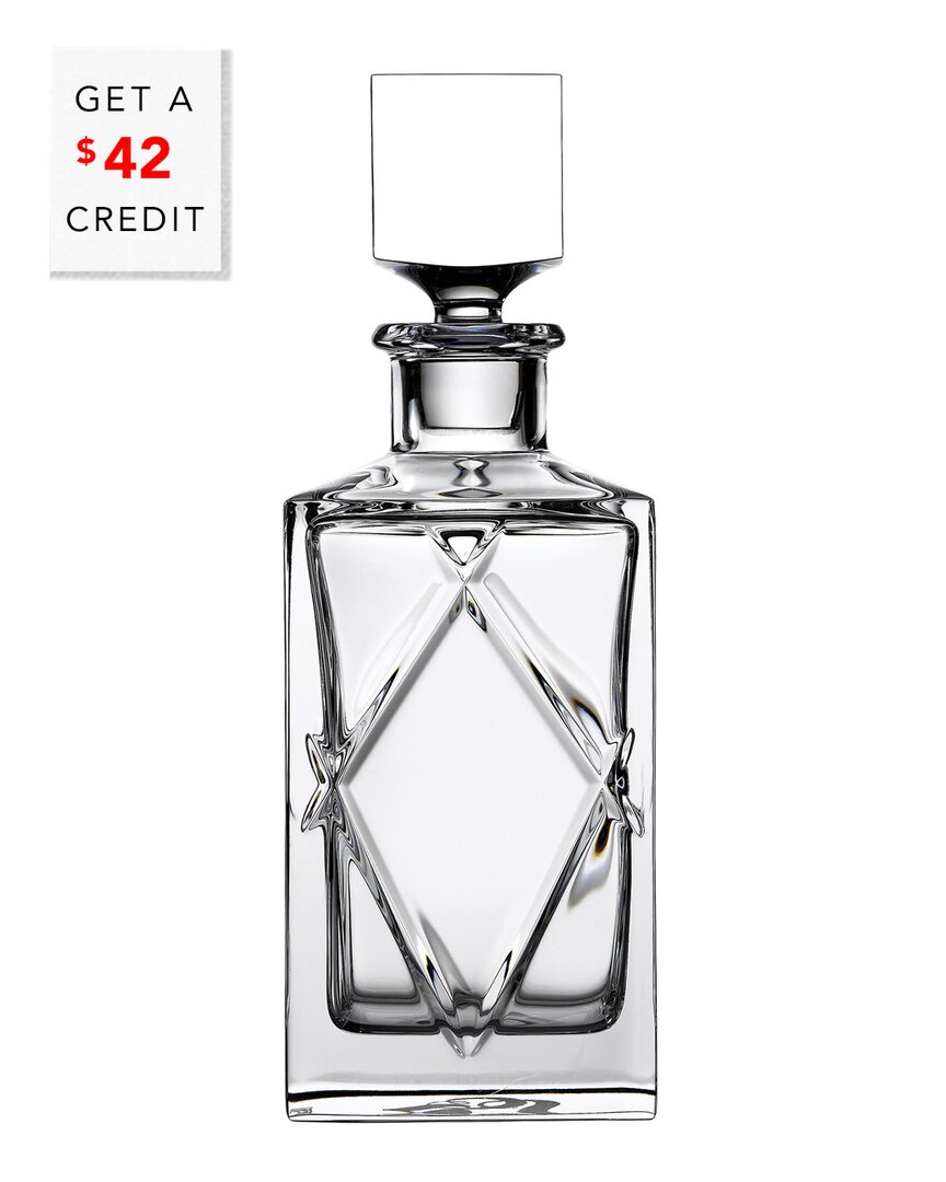 Waterford Olann Short Stories Square Lead Crystal Decanter