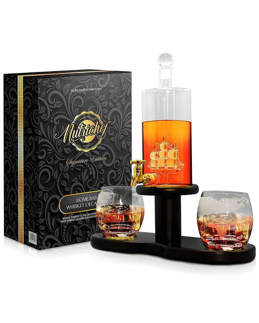 Nutrichef Home Bar Whiskey Decanter