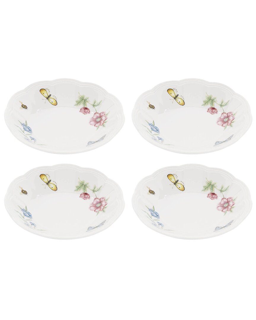 Lenox Butterfly Meadow 4-piece Fruit Bowl Set In White
