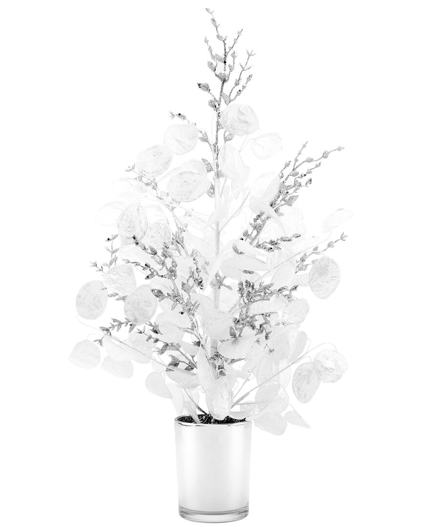 National Tree Company 26in White Frost White Tabletop Tree In White