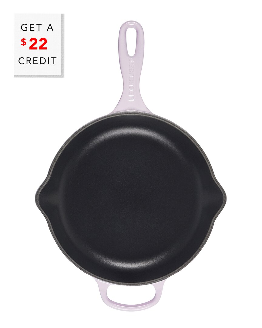 Le Creuset Shallot 10.25 Signature Iron Handle Skillet With $22 Credit