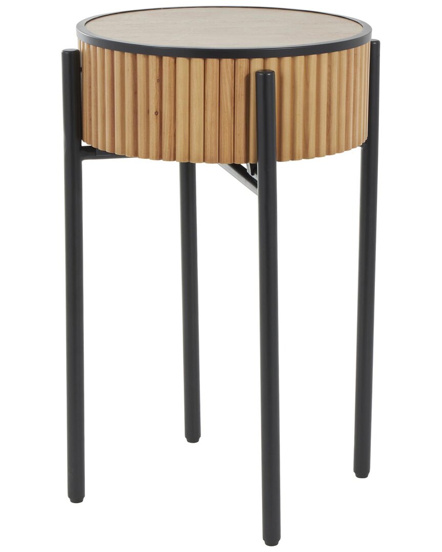 Peyton Lane Handmade Slatted Accent Table