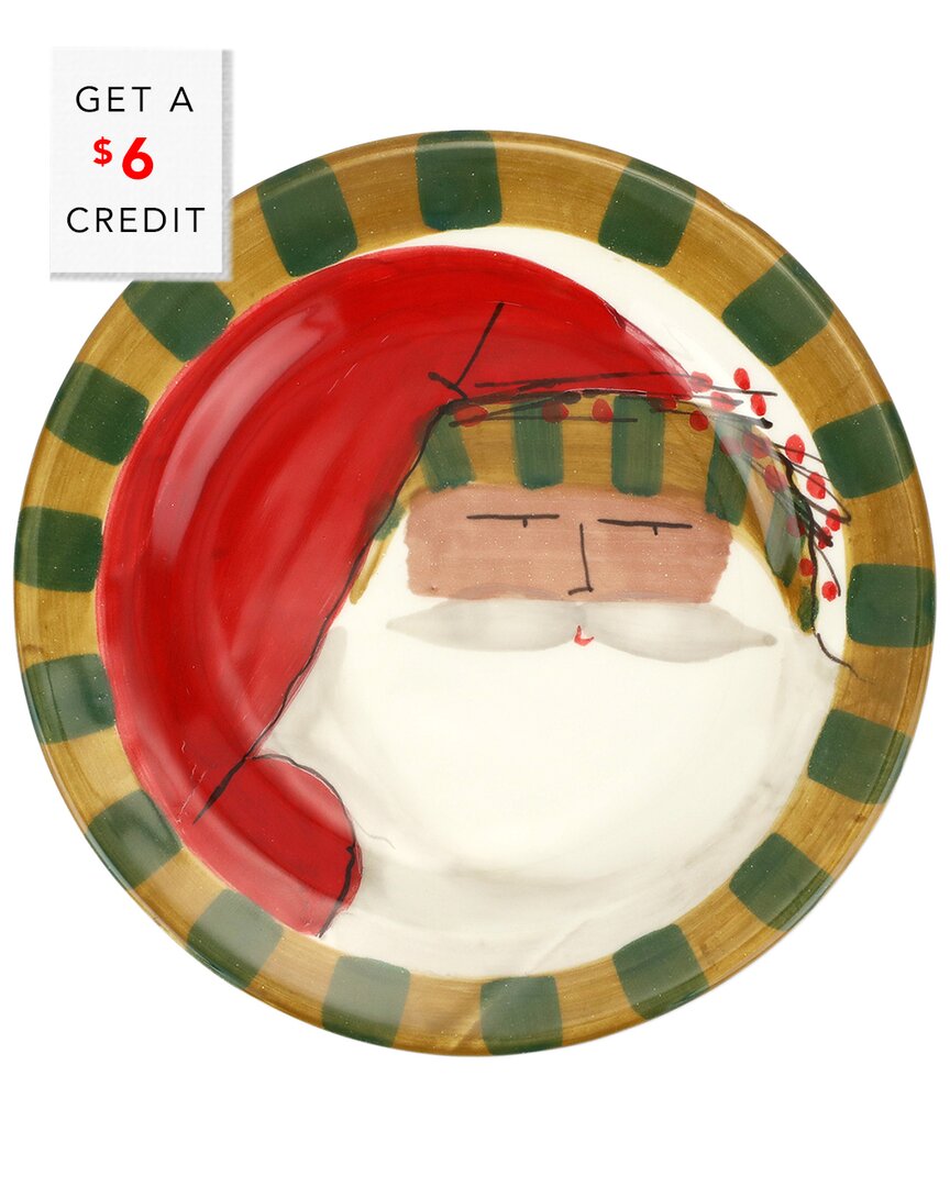 Vietri Old St. Nick Round Salad Plate In Multicolor