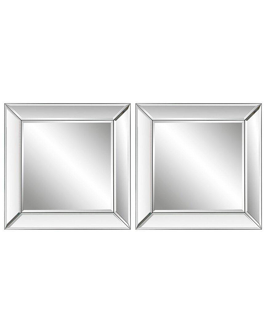 Hewson Beveled Mirror Panels In Silver