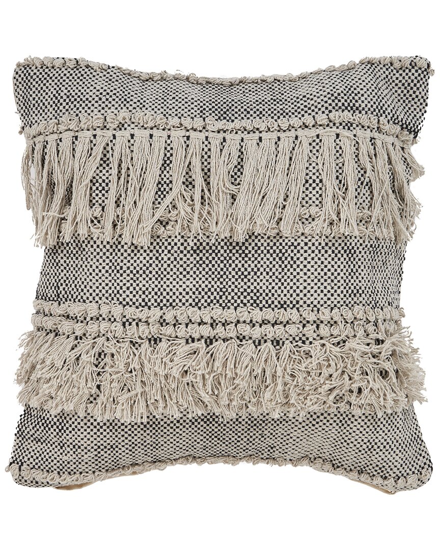 Lr Home Over-tufted Fringe Throw Pillow