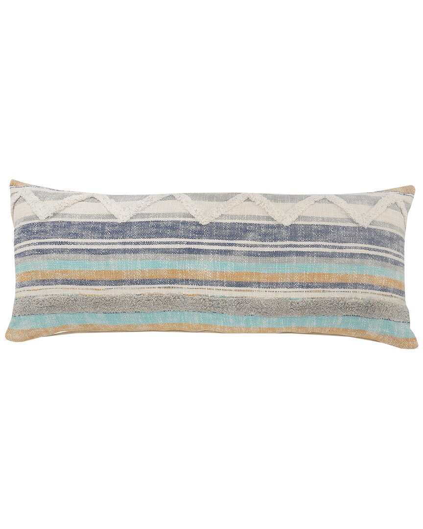 Lr Home Striped Chevron Lumbar Decorative Pillow