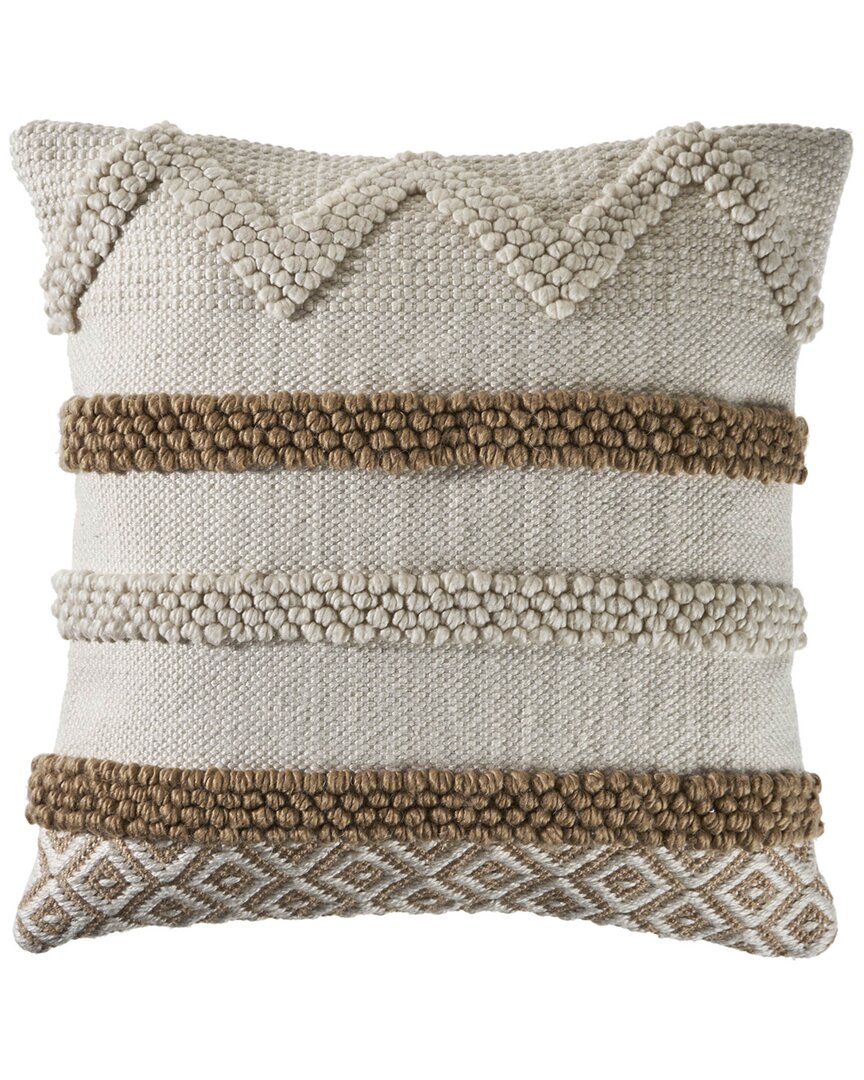 Lr Home Textured Color Block Throw Pillowê