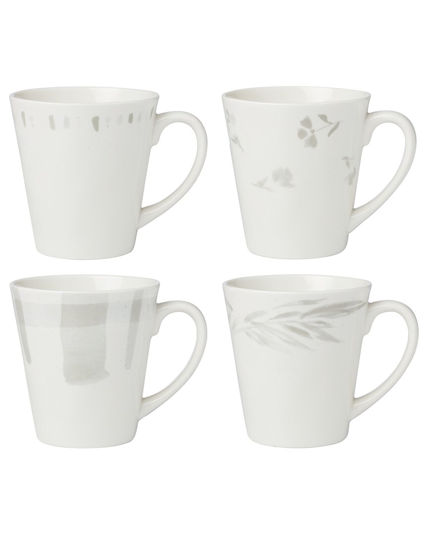 Lenox Set Of 4 Oyster Bay Assorted Mugs