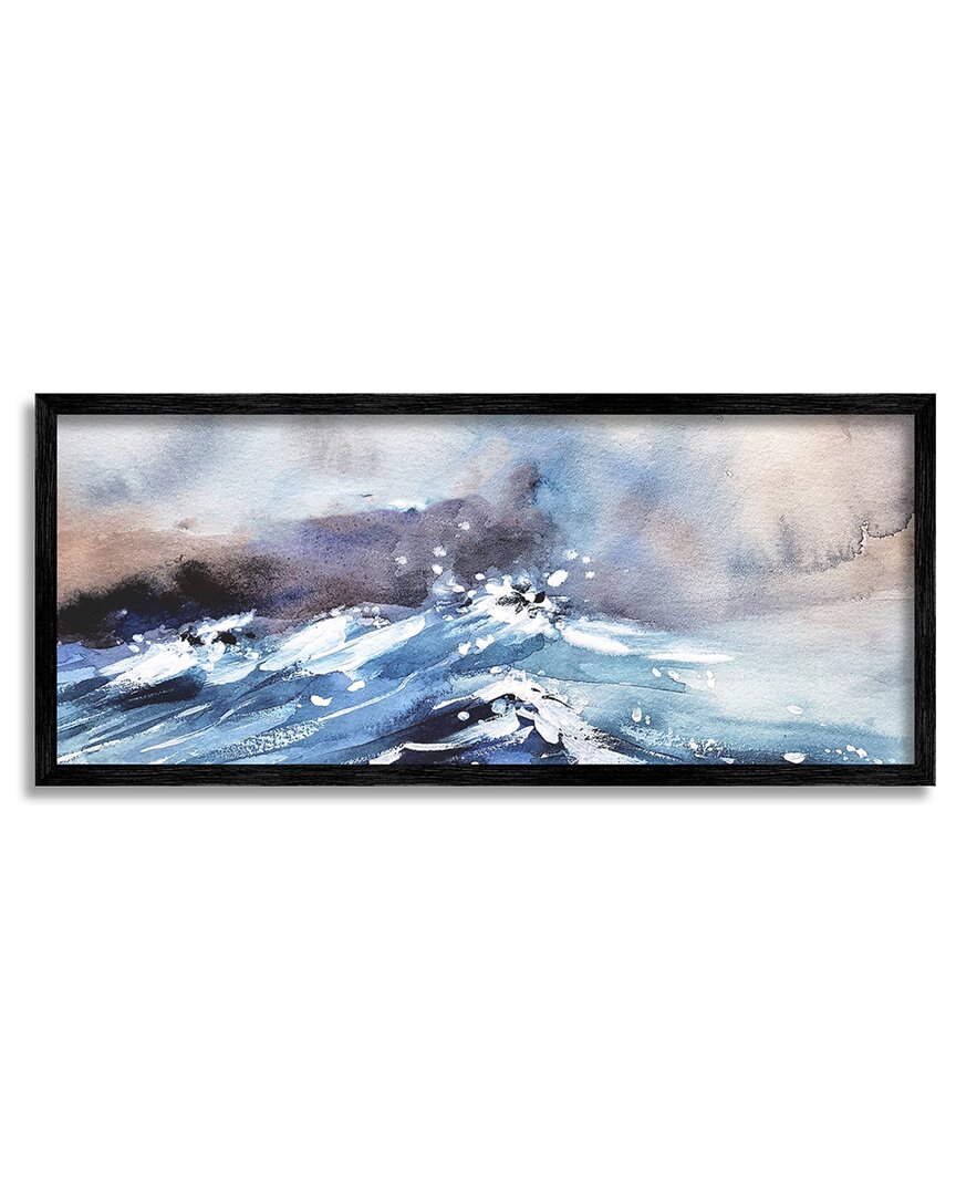 Stupell Marine Waves Ocean Weather Framed Giclee Wall Art By Lil' Rue