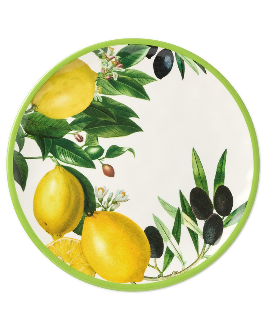 Certified International Limone Melamine Set Of 6 Salad Plates