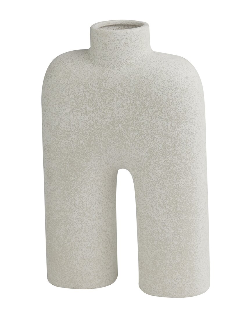 Peyton Lane Abstract Ceramic Arched Vase In White