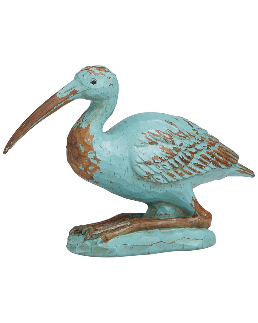 Peyton Lane Bird Decorative Sculpture In Teal