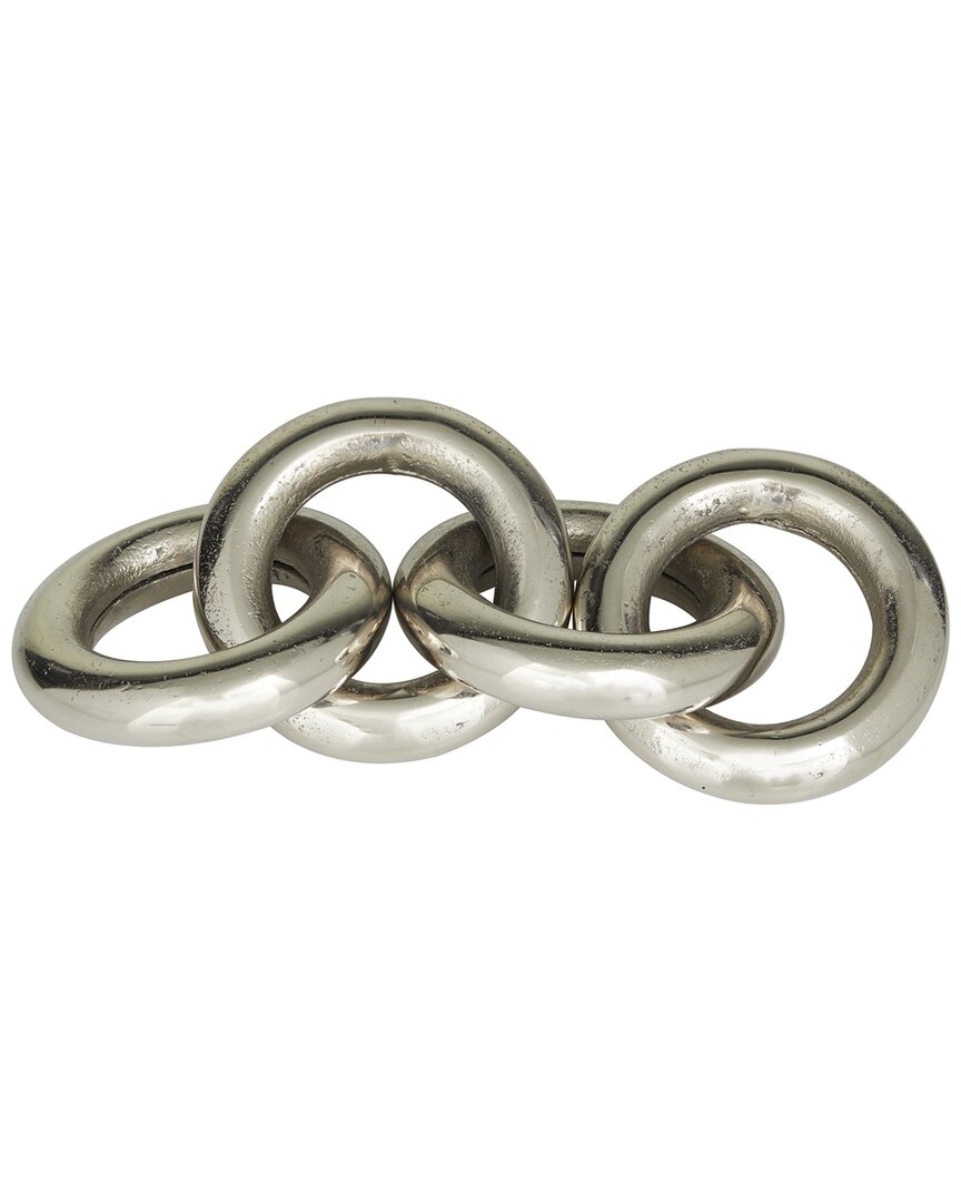 Peyton Lane Decorative Chain Sculpture In Silver