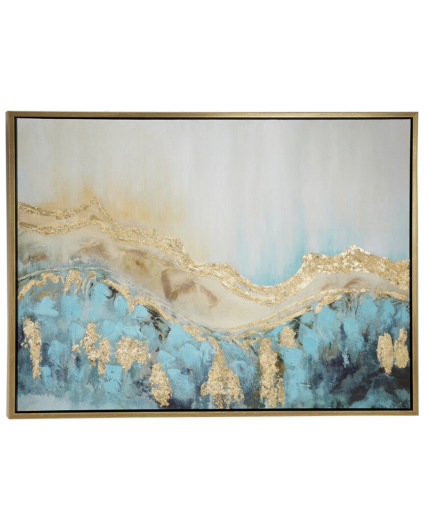 Peyton Lane Polystone Contemporary Geode Framed Wall Art