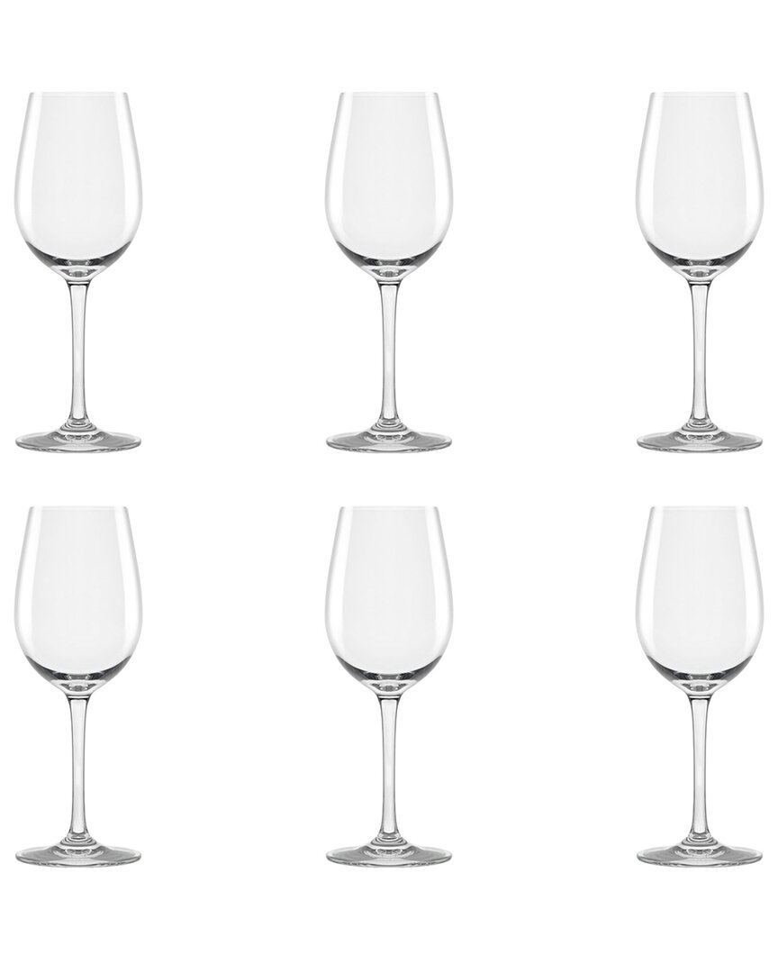 10 Strawberry Street Set Of 6 Vail Glassware: White Wine Glass