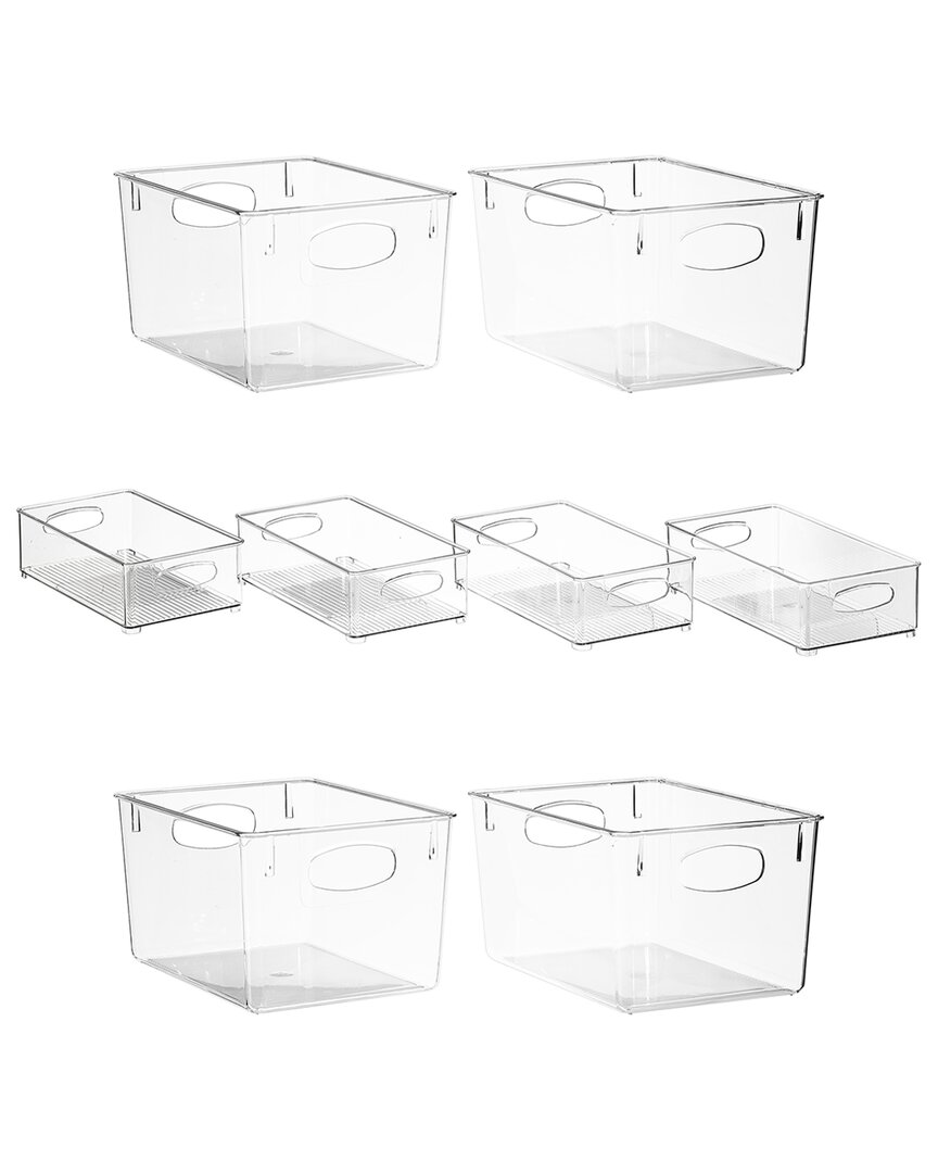 Sorbus Clear Organizer Bins (set Of 10)