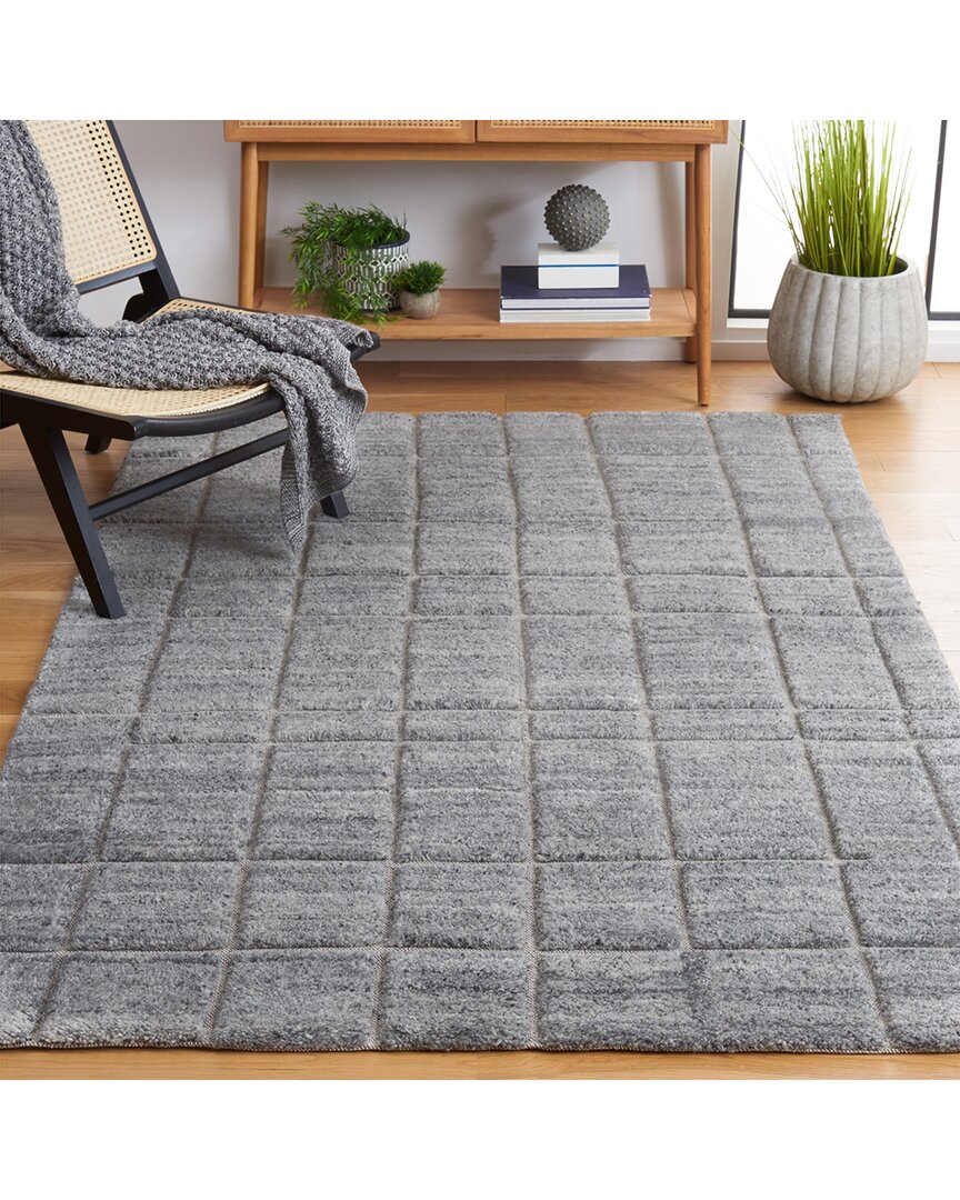 Safavieh Kenya Handmade Wool-blend Rug In Dark Grey