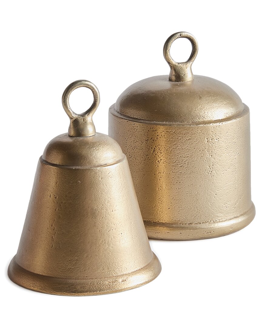 Napa Home & Garden Set Of 2 La Taverna Bells In Gold