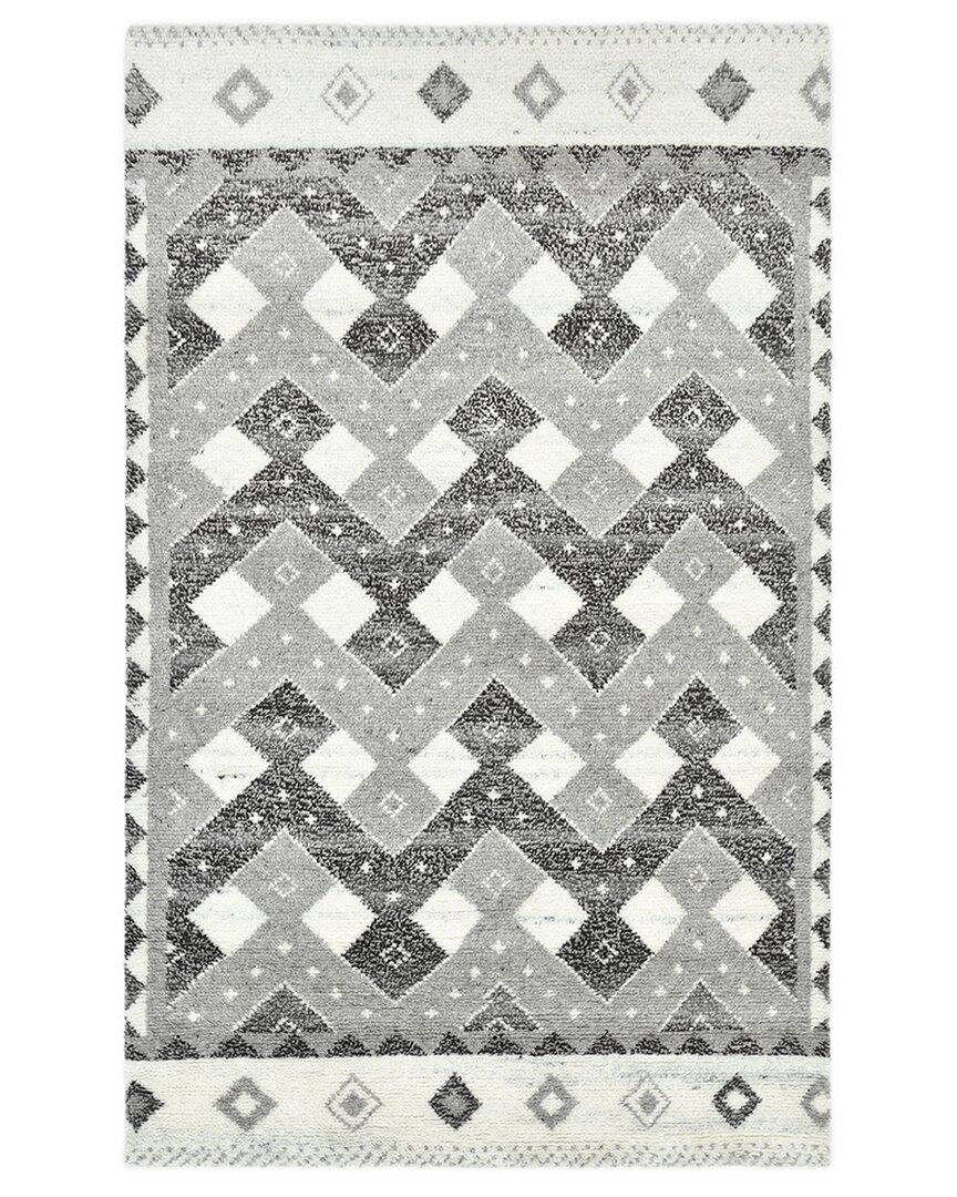 Solo Rugs Moroccan Hand-knotted Wool Rug