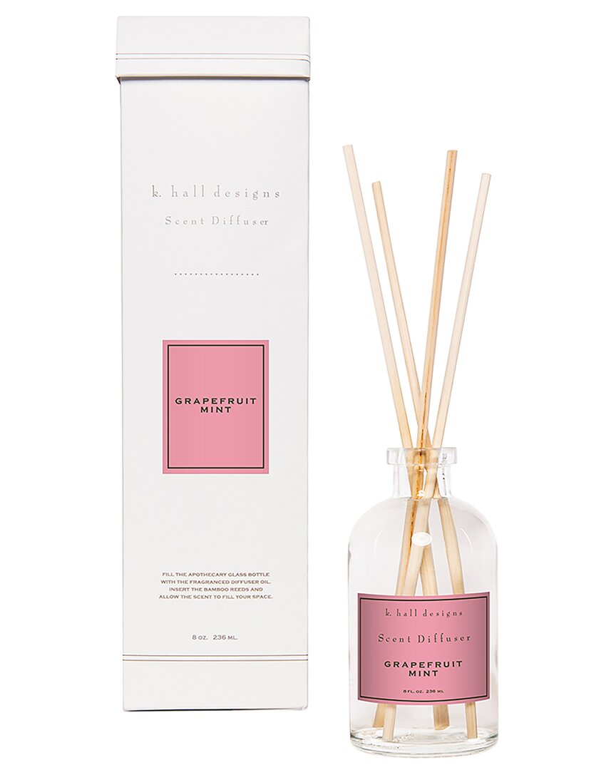 K. Hall Designs Grapefruit Mint Diffuser Kit In Clear