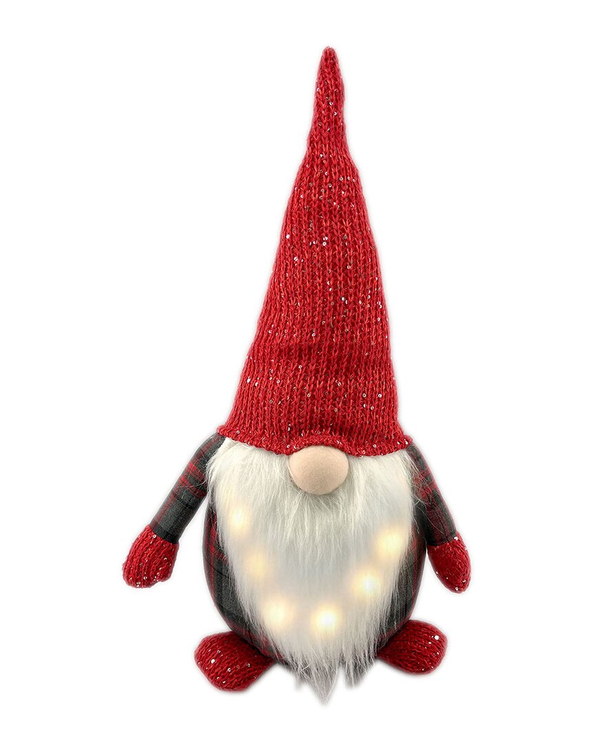 G.t. Direct Corporation Gt Direct 22in Boy Gnome With Led Lights In Red