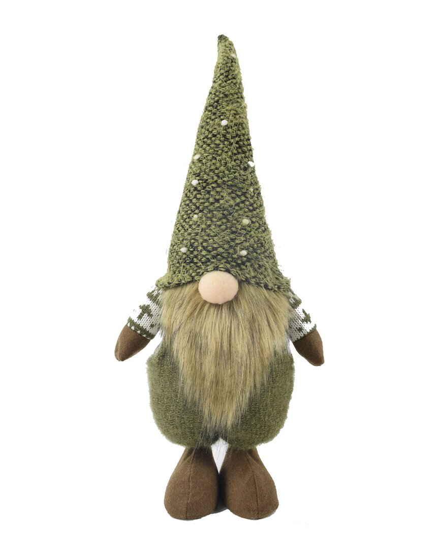 G.t. Direct Corporation Gt Direct 22.4in Decorative Standing Gnome In Green
