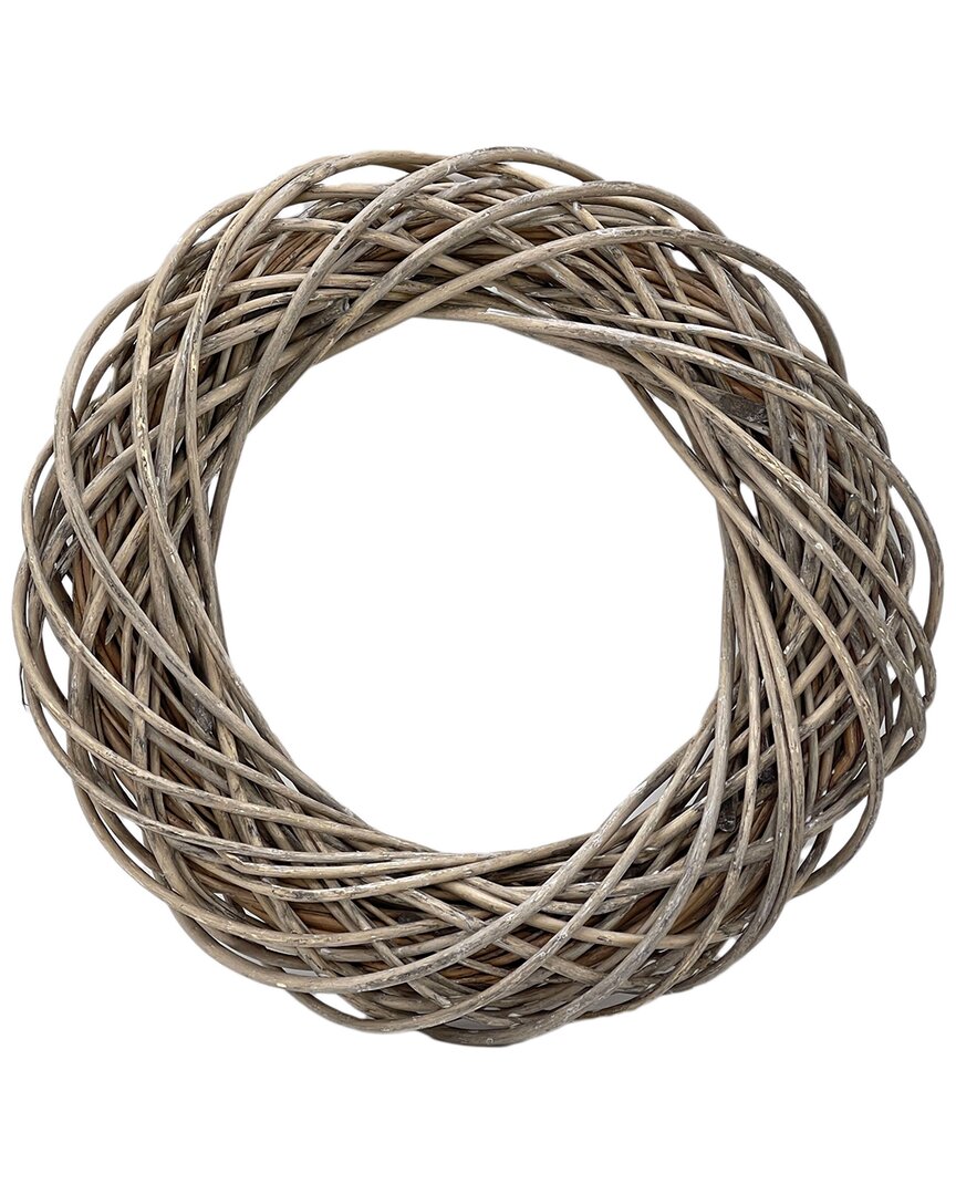 G.t. Direct Corporation Gt Direct 21.7in Woven Willow Ring Wreath In Tan