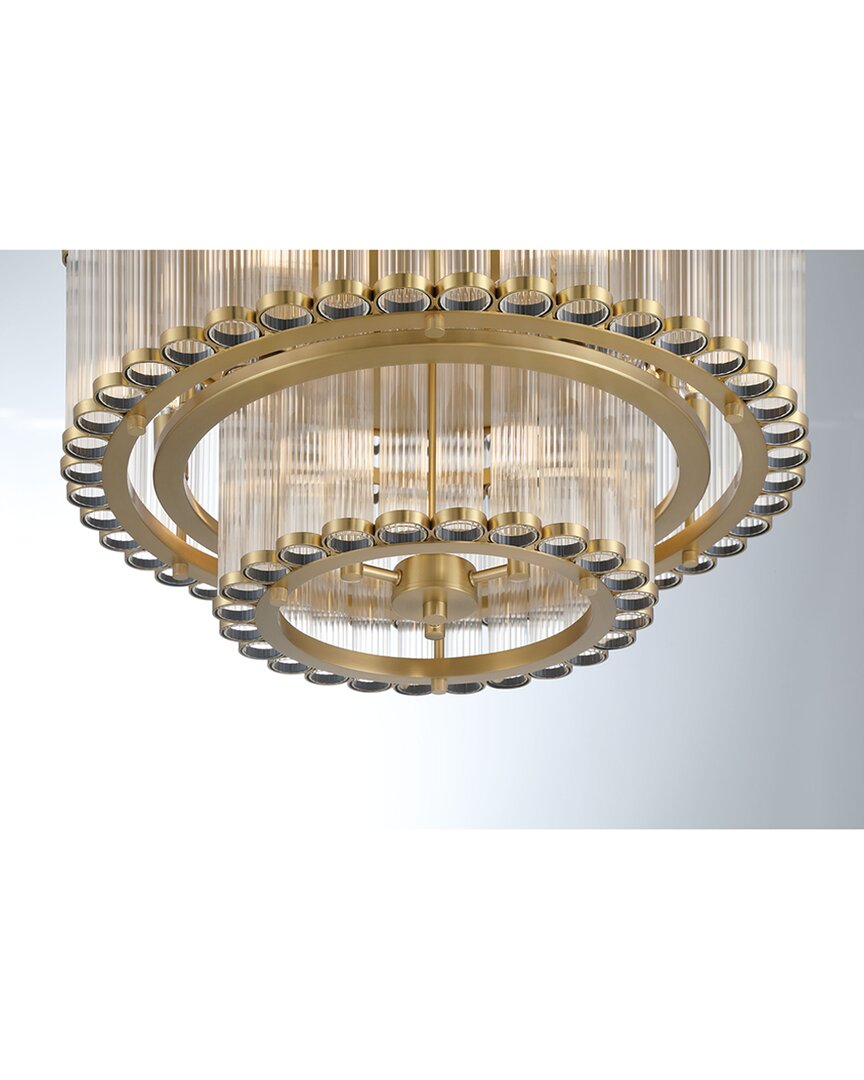 Eurofase Glasbury 9-light 24in Flush Mount