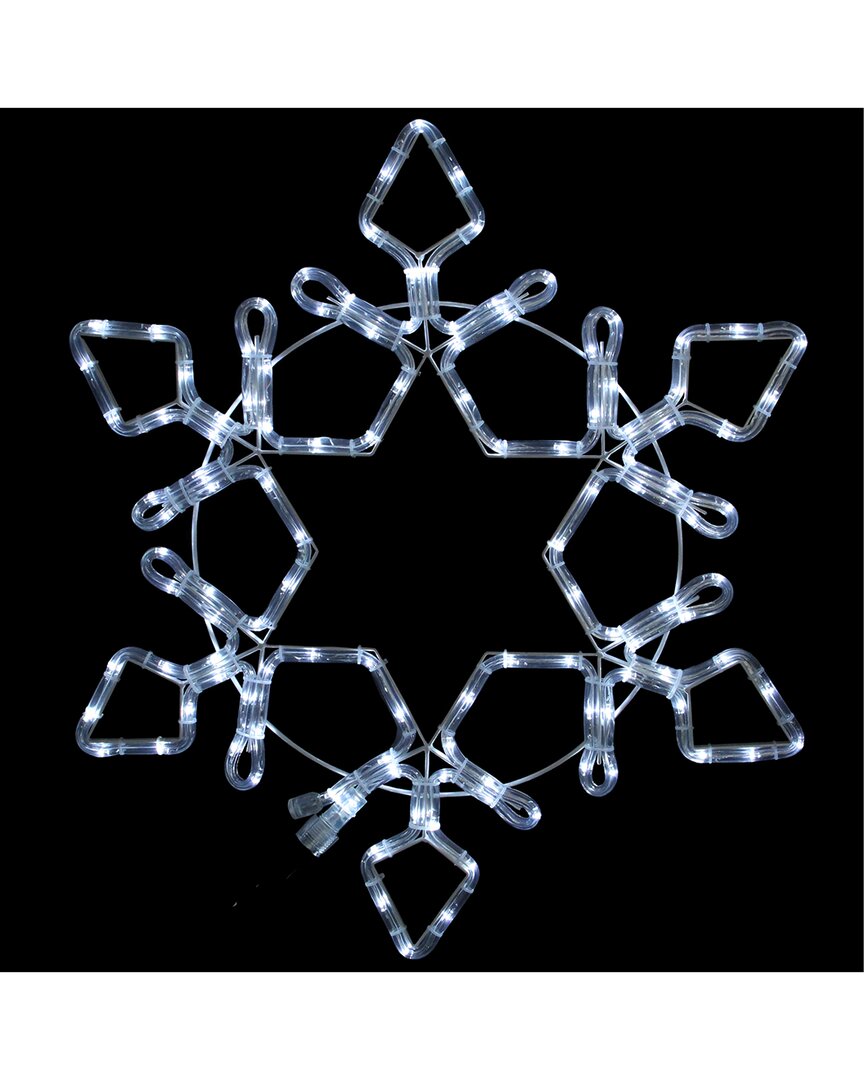 Northlight Led Rope Light Snowflake Commercial Christmas Display In White
