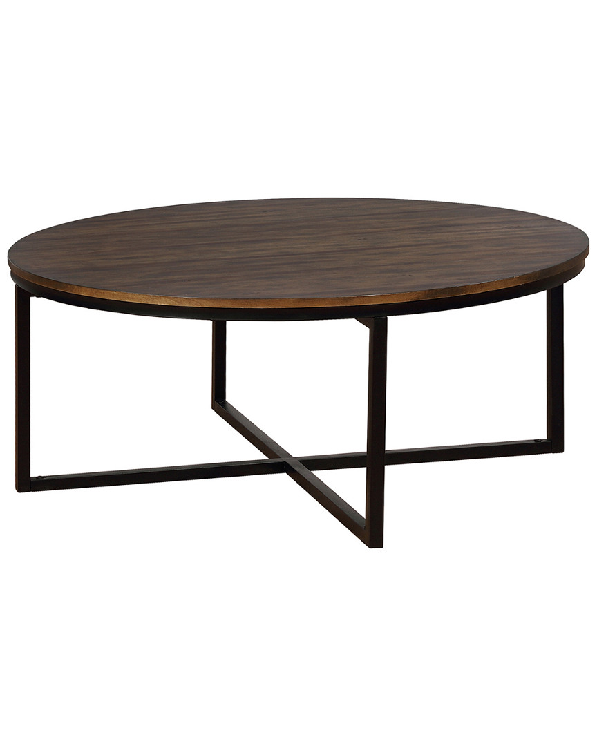 Alaterre Arcadia Acacia Wood 42in Round Coffee Table