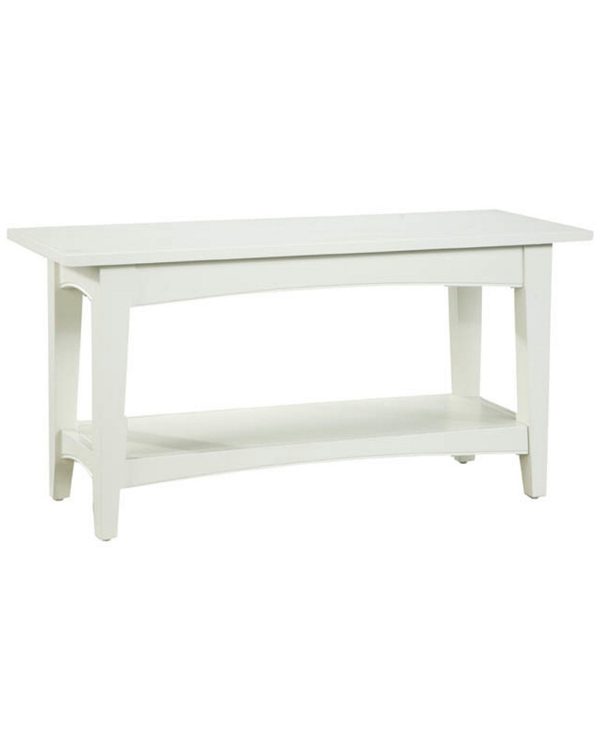 Alaterre Shaker Cottage Bench With Shelf